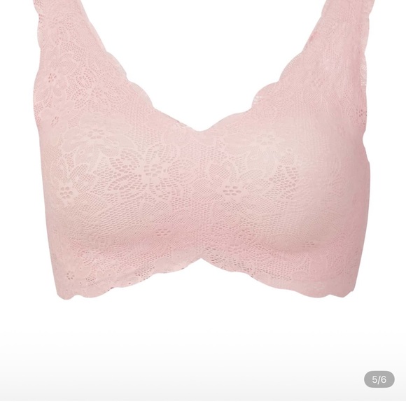 Lace Bralette in Soft Pink - Picture 3 of 4